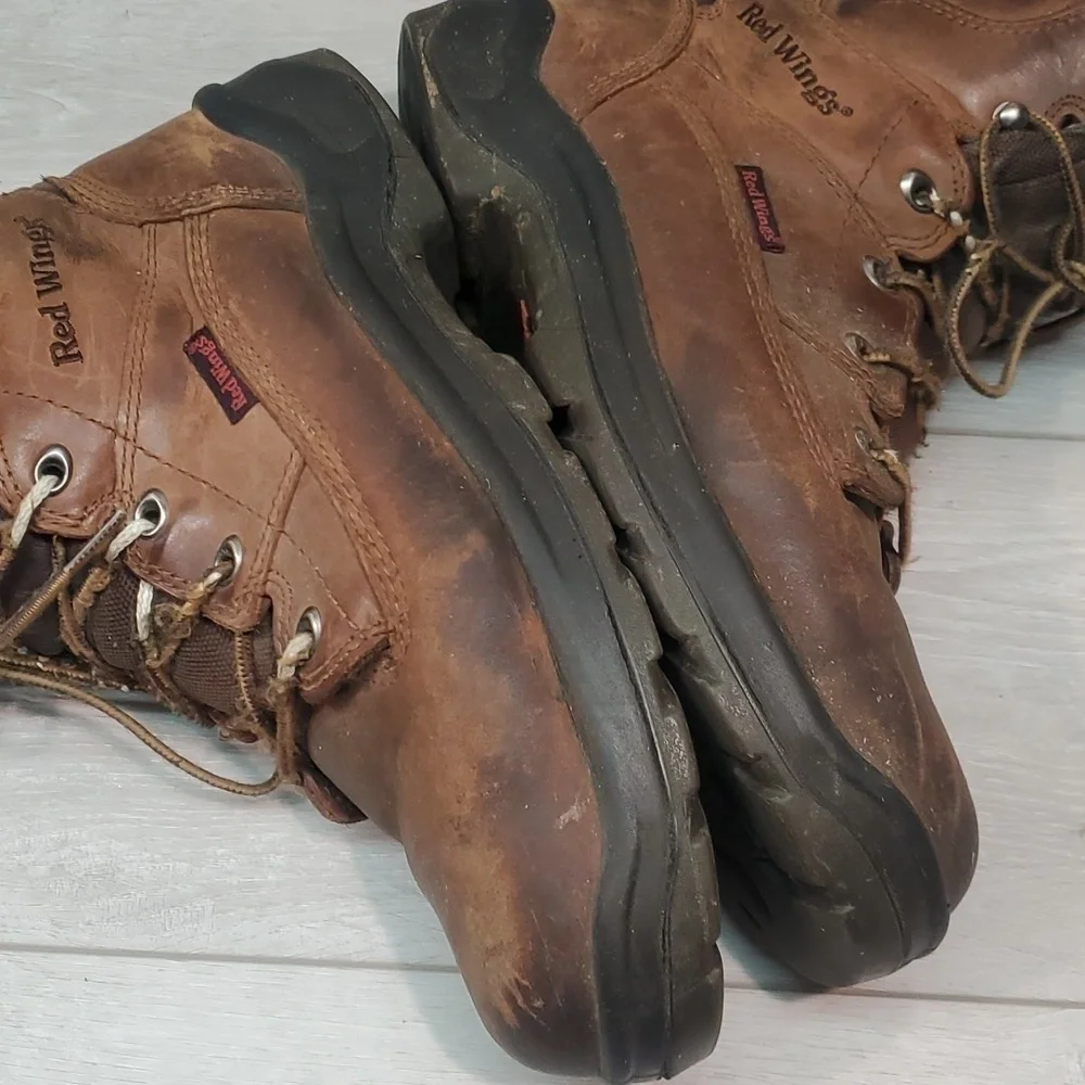 Red Wings Mens 954 High Top Leather VintageWork Soft toe boots shoes sz 12 E2 EH